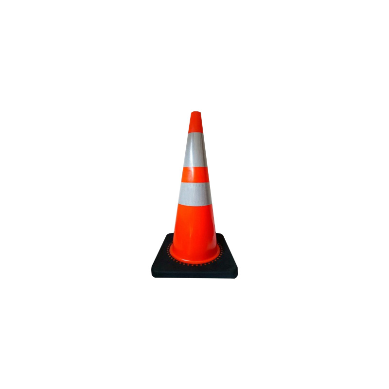 700mm Flexible Reflective PVC Orange Traffic Cone TC-PVC70B
