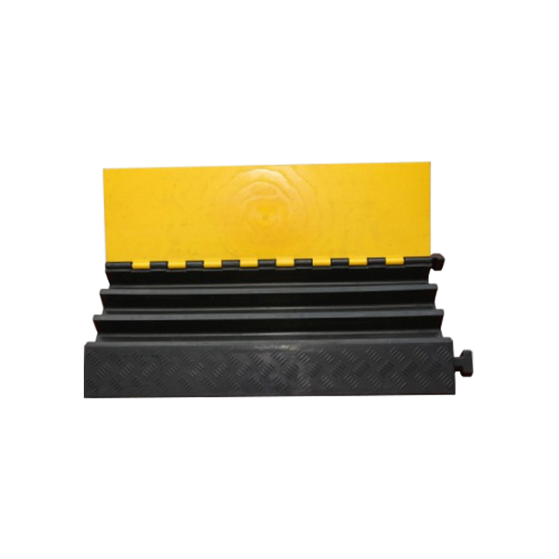 3-Channel Road Safety Rubber Cable Protection Cover